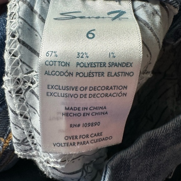 7 For All Mankind Women’s Skinny Jeans Blue Size 6 Mid Rise Stretch Denim - Picture 10 of 10
